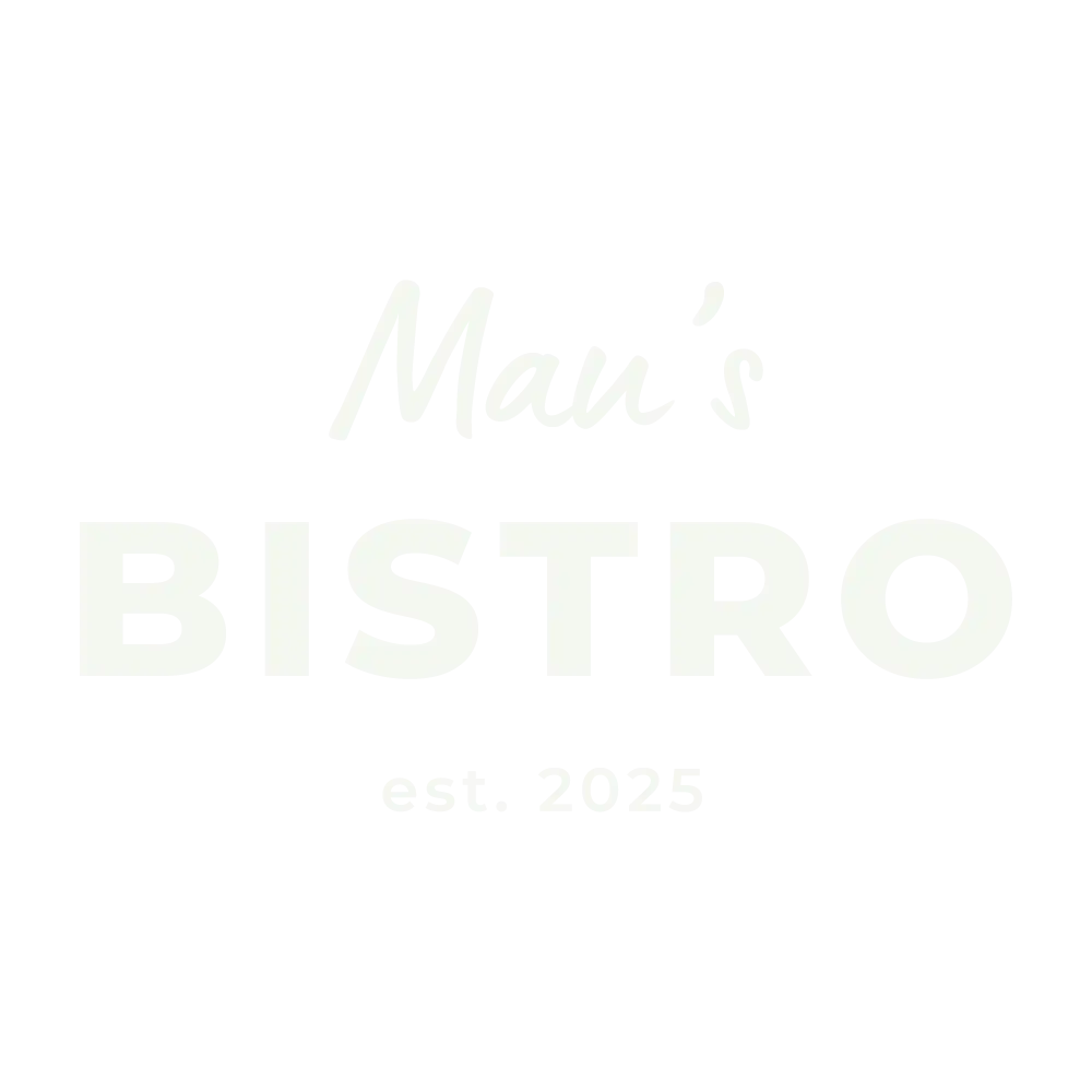 Footer Logo Mau's Bistro. Mau's Bistro. Een bistro met wereldse gerechten. Midden in het oude centrum van het gezellige Wijk bij Duurstede.